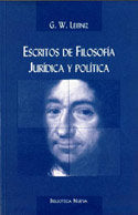 Escritos de Filosofía Jurídica y Política, de Wilhelm Leibniz, Gottfried | portada del libro