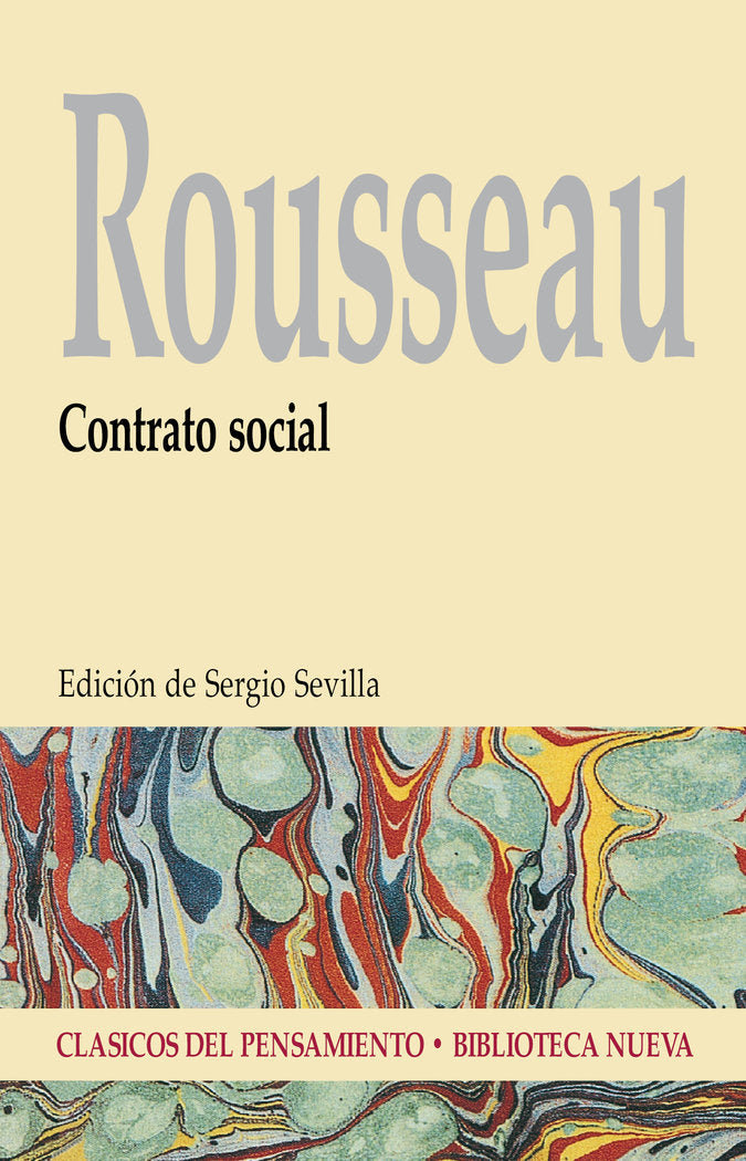 Contrato social, de J. J. Rousseau | portada del libro