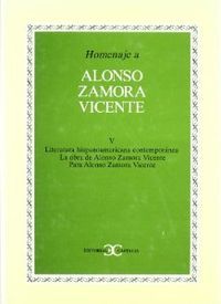 Homenaje a Alonso Zamora Vicente, vol. V ., de Varios autores | portada del libro
