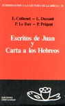 ESCRITOS DE JUAN Y CARTA A LOS HEBREOS, de COTHENET, EDOUARD | portada del libro