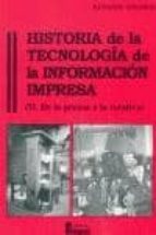 HA.DE LA TECNOLOGIA INFORMACION IMPRESA, de ANTONIO ALCOBA | portada del libro