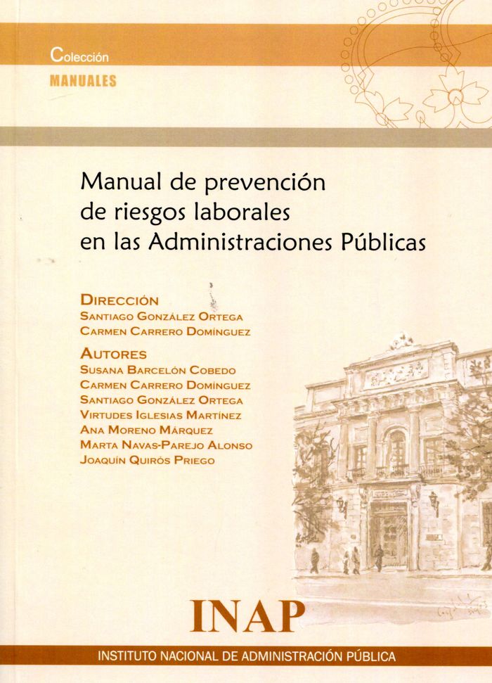 Manual de prevención de riesgos laborales en las administraciones públicas, de Barcelón Cobedo | portada del libro