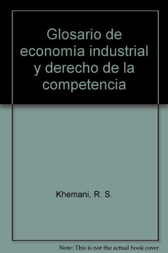 Glosario de economía industrial y derecho de la competencia, de OCDE | portada del libro