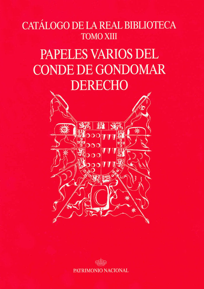 Catálogo de la Real Biblioteca tomo XIII: papeles varios del Conde de | portada del libro