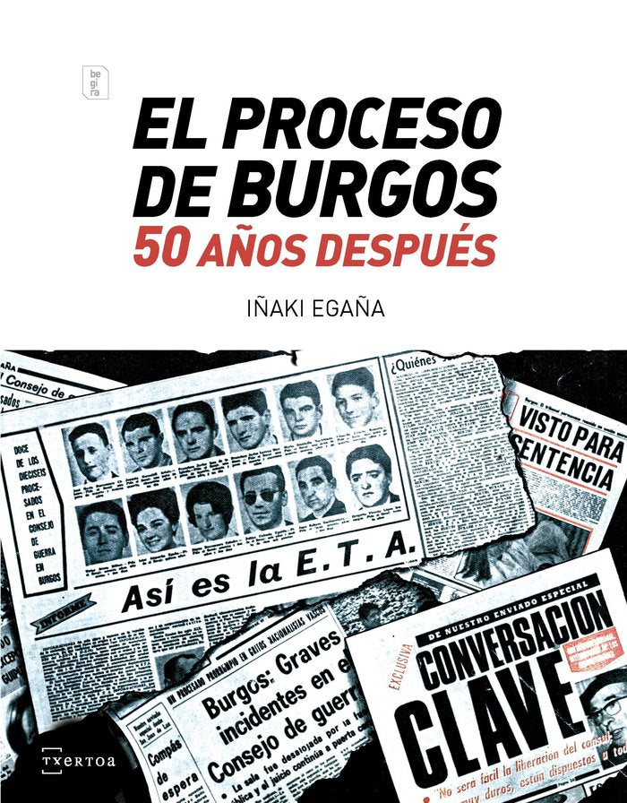 El proceso de Burgos 50 años después, de Egaña Sevilla, Iñaki | portada del libro