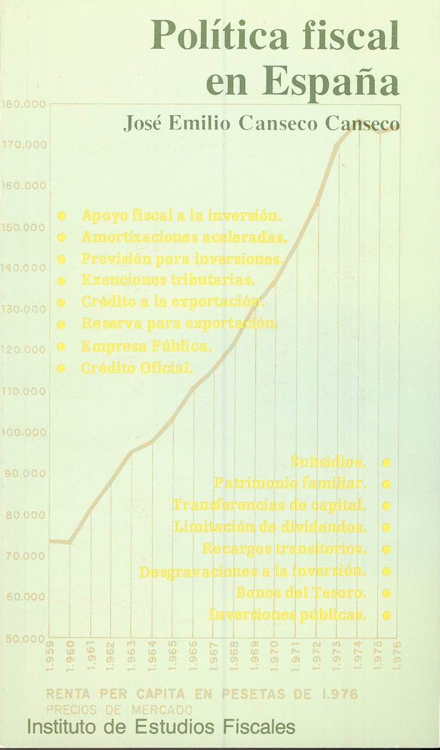 Política fiscal en España, de Canseco Canseco, José Emilio | portada del libro