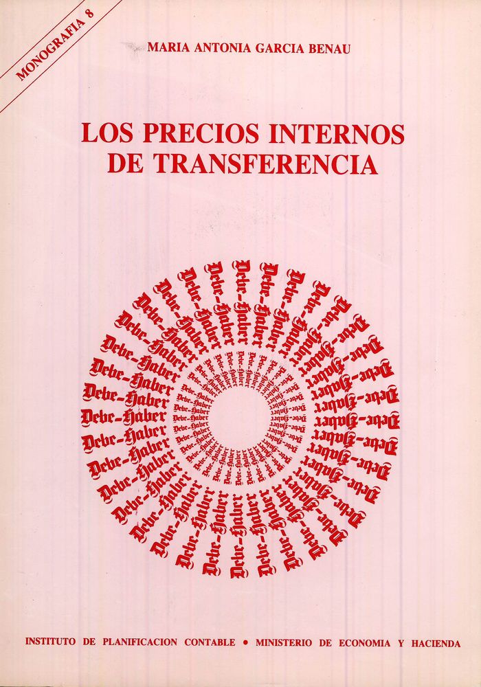 Los precios internos de transferencia, de García Benau, María Antonia | portada del libro