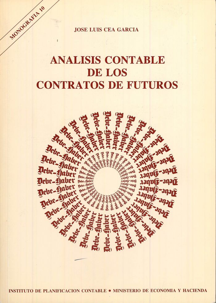 Análisis contable de los contratos de futuros, de Cea García, José Luis | portada del libro
