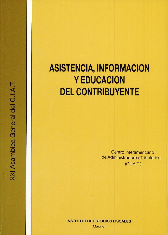 Asistencia, información y educación del contribuyente | portada del libro