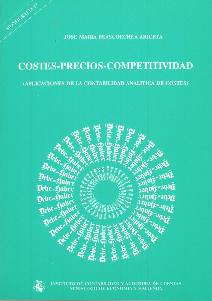 Costes-precios-competitividad, de Beascoechea Ariceta, José María | portada del libro