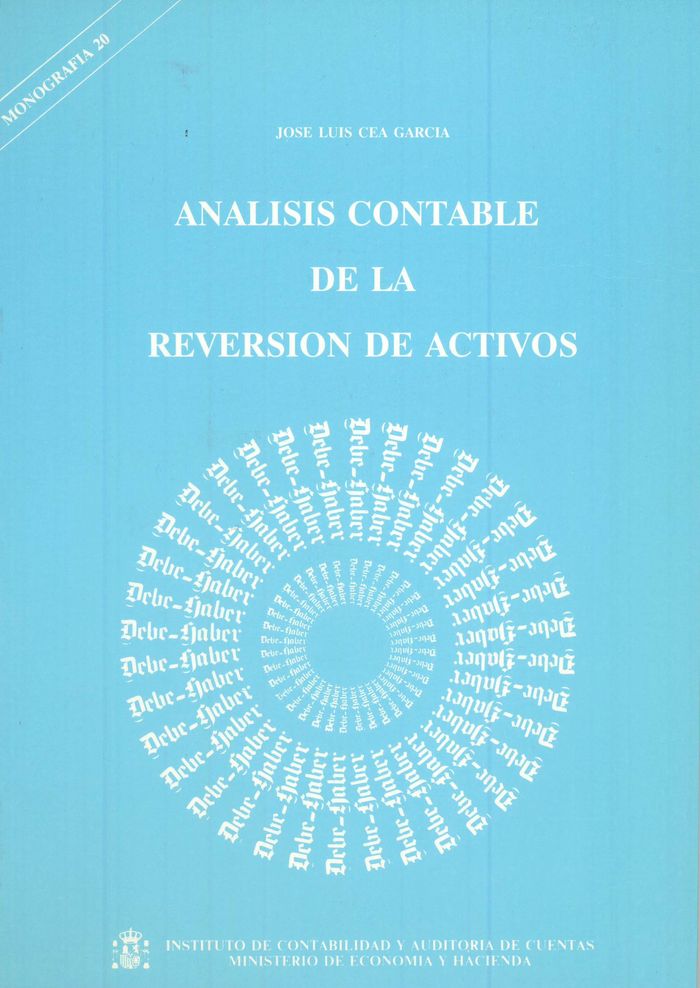 Análisis contable de la reversión de activos, de Cea García, José Luis | portada del libro