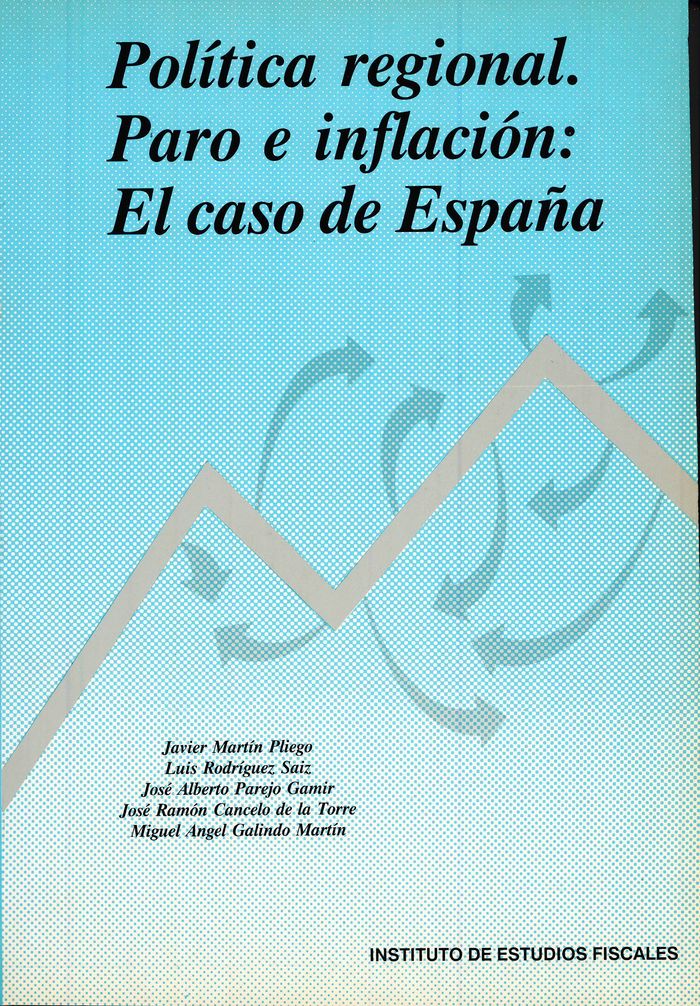 Pol¡tica regional. Paro e inflación: el caso de España, de AA.VV. | portada del libro