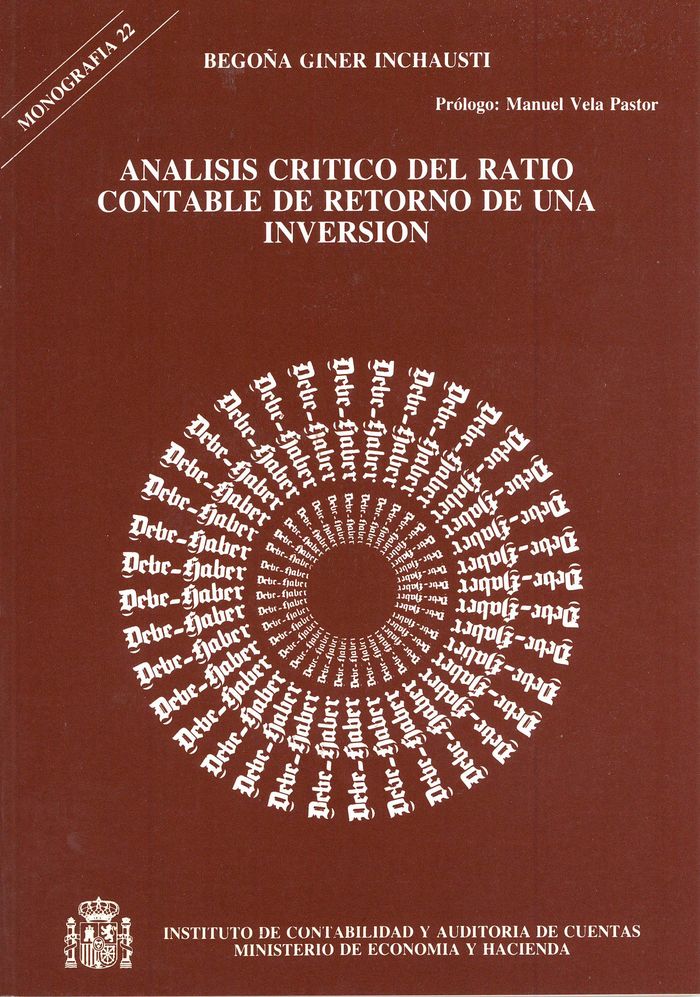 Análisis cr¡tico del ratio contable de retorno de una inversión, de GINER INCHAUSTI, BEGOÑA | portada del libro