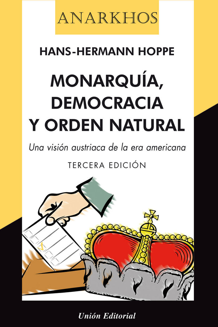 Monarquía, democracia y orden natural, de Hoppe, Hans-Hermann | portada del libro