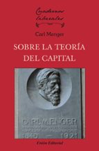 SOBRE LA TEORIA DEL CAPITAL, de Carl Menger | portada del libro