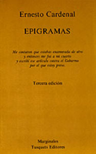 Epigramas, de CARDENAL | portada del libro