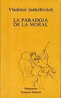La paradoja de la moral, de JANKELEVITCH | portada del libro