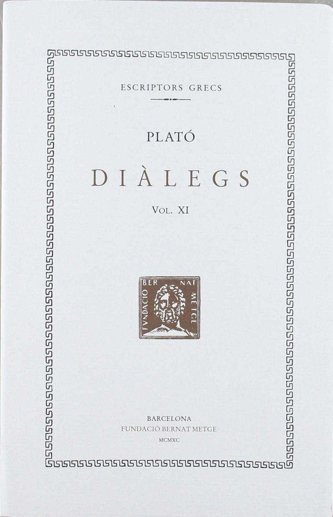 Diàlegs, vol. XI: La República (llibres V-VII), de Plató | portada del libro