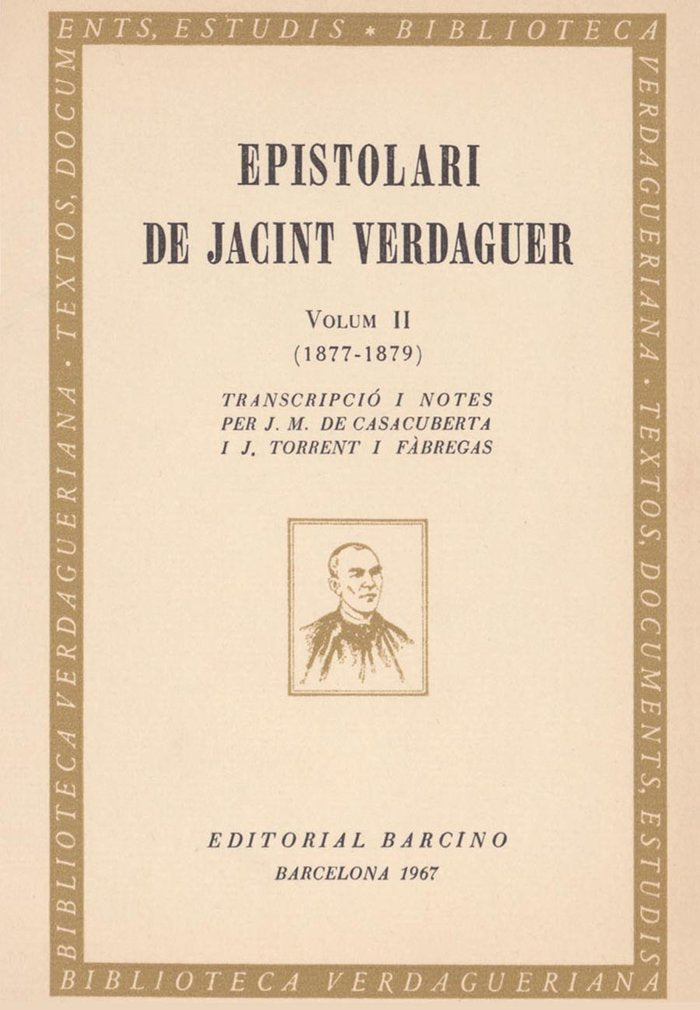 Epistolari de Jacint Verdaguer. (T.2) | portada del libro