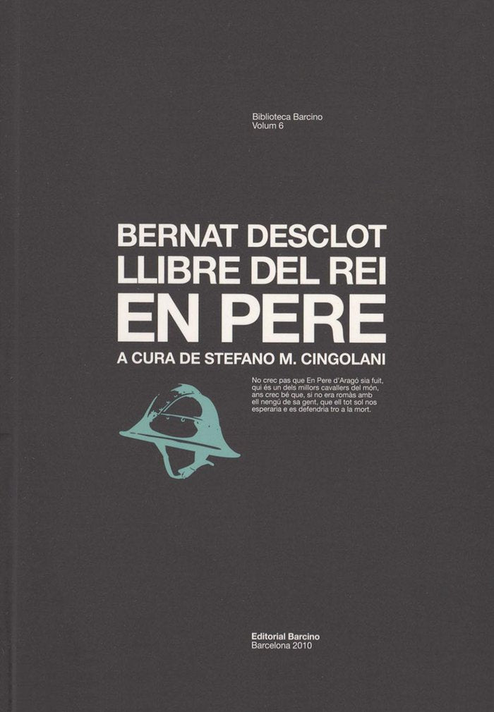 LLIBRE DEL REI EN PERE, de DESCLOT | portada del libro