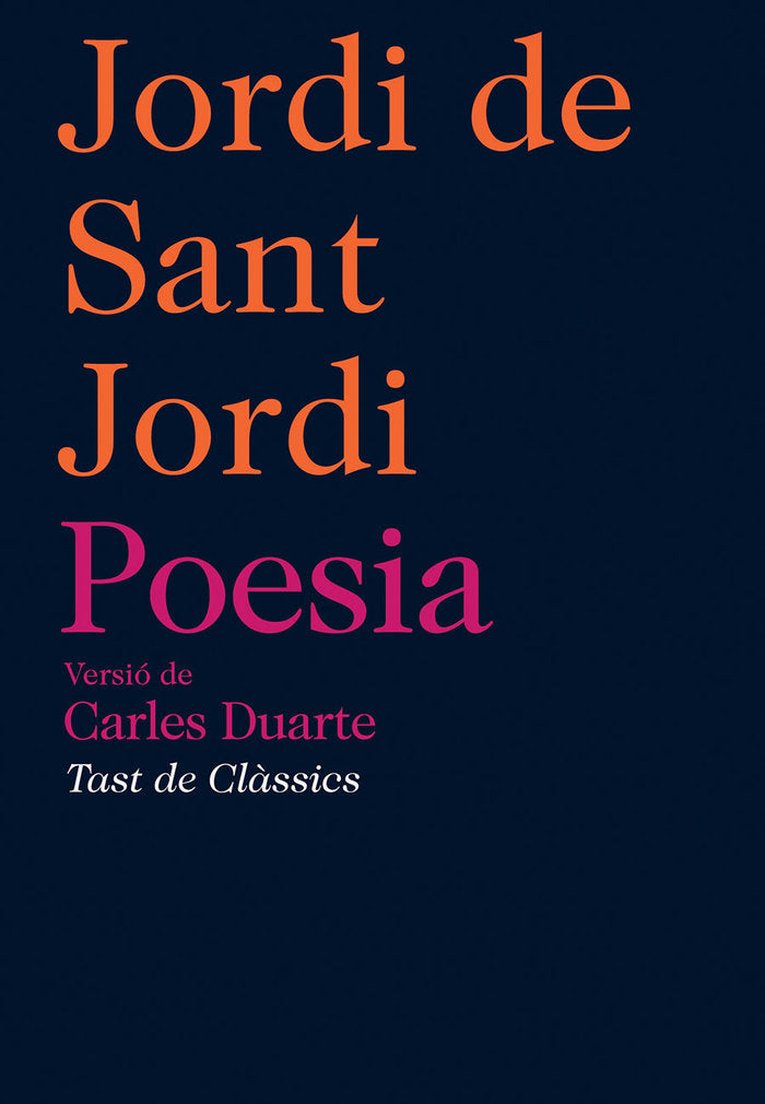 POESIA-JORDI DE SANT JORDI-N.ED., de DUARTE, CARLES | portada del libro