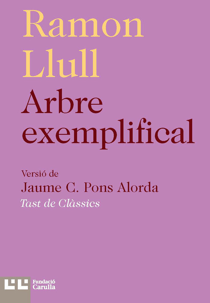 Arbre exemplifical, de Llull | portada del libro