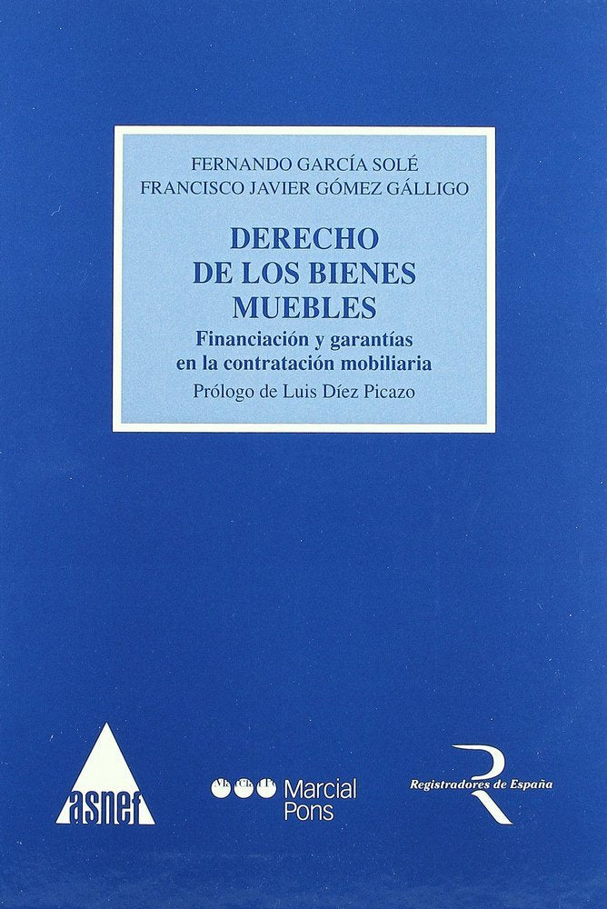 DERECHO DE LOS BIENES MUEBLES, de GARCIA SOLE | portada del libro
