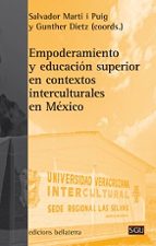 Empoderamiento y educación superior en contextos interculturales en México, de Salvador Martí i Puig | portada del libro
