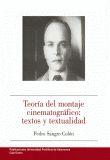 Teoría del montaje cinematográfico, de Sangro Colón | portada del libro