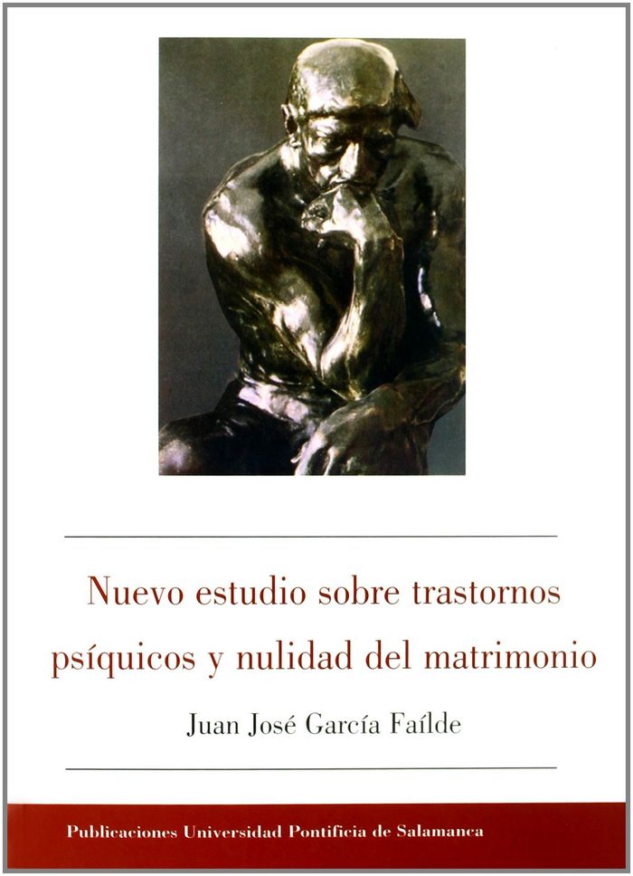 Nuevo estudio sobre transtornos psíquicos y nulidad del matrimonio, de García Faílde | portada del libro