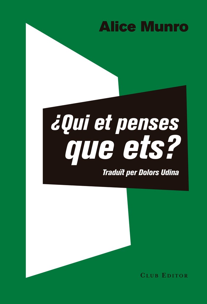 ¿Qui et penses que ets?, de Munro, Alice | portada del libro
