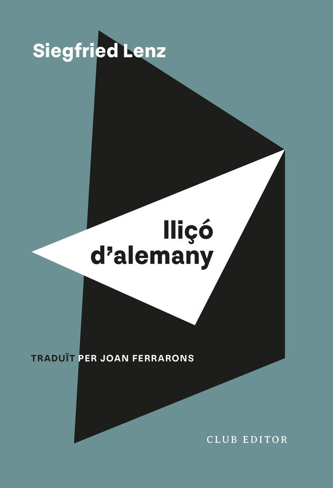 LLIÇO D'ALEMANY, de LENZ, SIEGFRIED | portada del libro