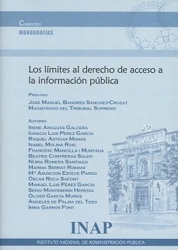 Los límites al derecho de acceso a la información pública | portada del libro