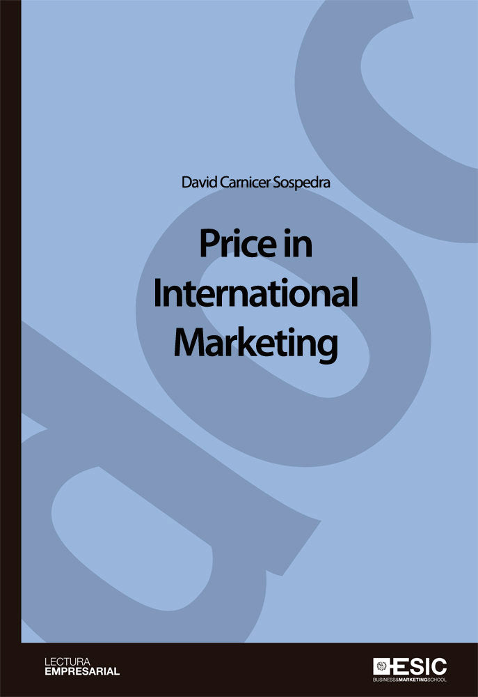 Price in International Marketing, de Carnicer Sospedra, David | portada del libro