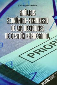 Análisis económico-financiero de las decisiones de gestión, de JAIME ESLAVA | portada del libro