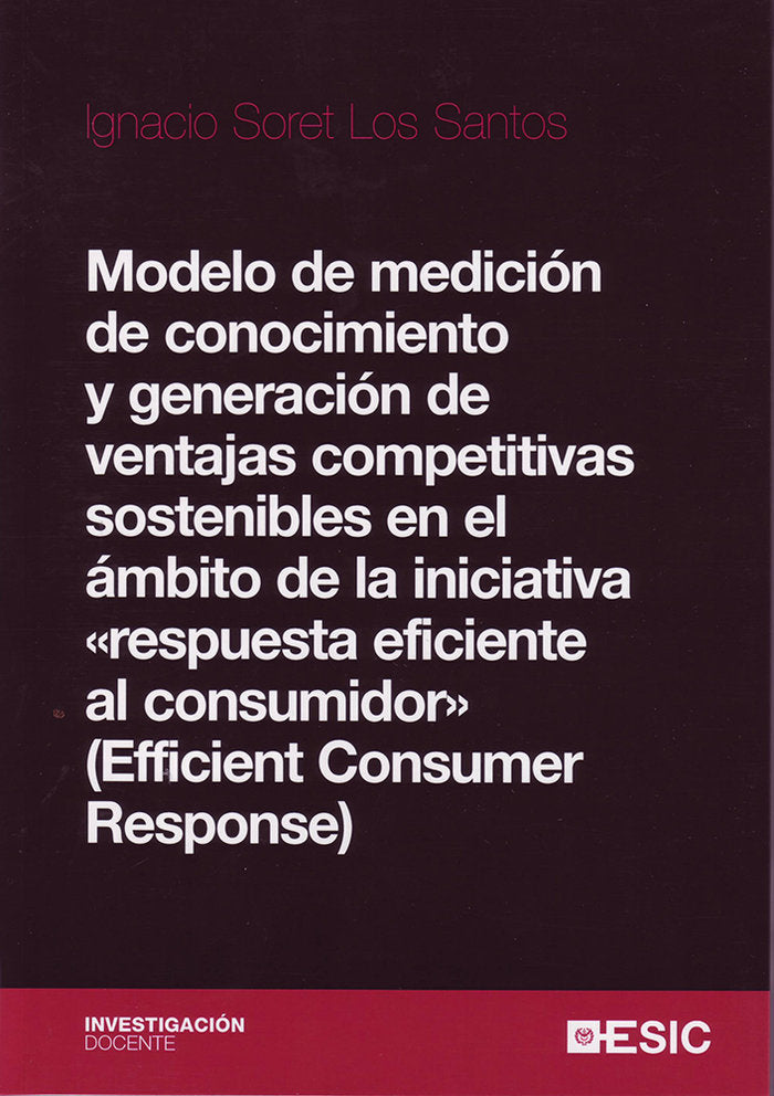 Modelo de medición de conocimiento y generación de ventajas competitivas sostenibles en el ámbito de, de Soret Los Santos, Ig