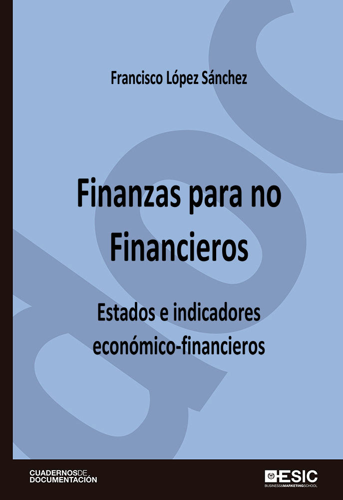 Finanzas para no financieros, de López Sánchez, Francisco | portada del libro