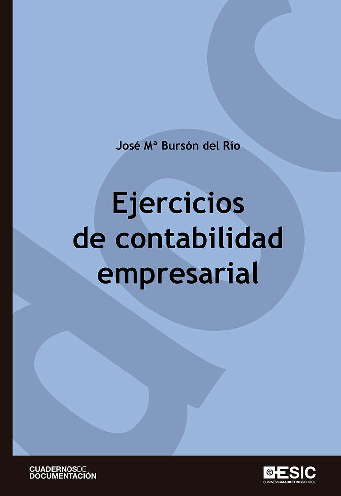 Ejercicios de contabilidad empresarial, de Bursón del Río, José Mª | portada del libro