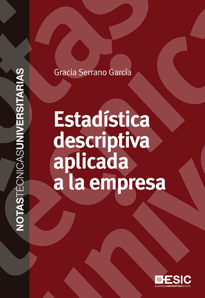Estadística descriptiva aplicada a la empresa, de Serrano García, Gracia | portada del libro