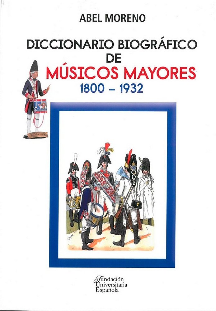 diccionario biográfico de Músicos Mayores. 1800-1932, de Moreno Gómez | portada del libro