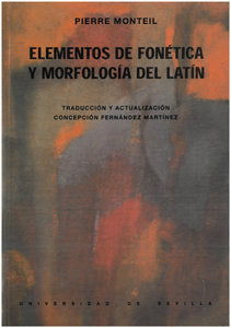 Elementos de fonética y morfología del latín, de Monteil | portada del libro