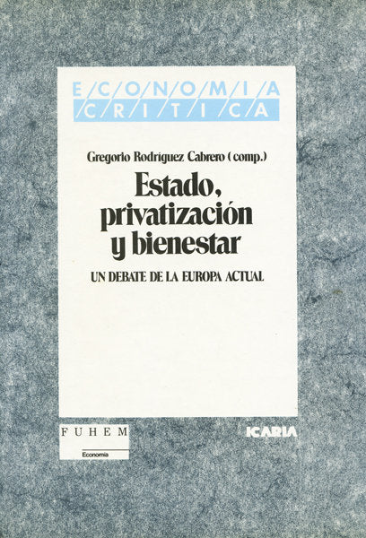 Estado, privatización y bienestar, de Varios autores | portada del libro
