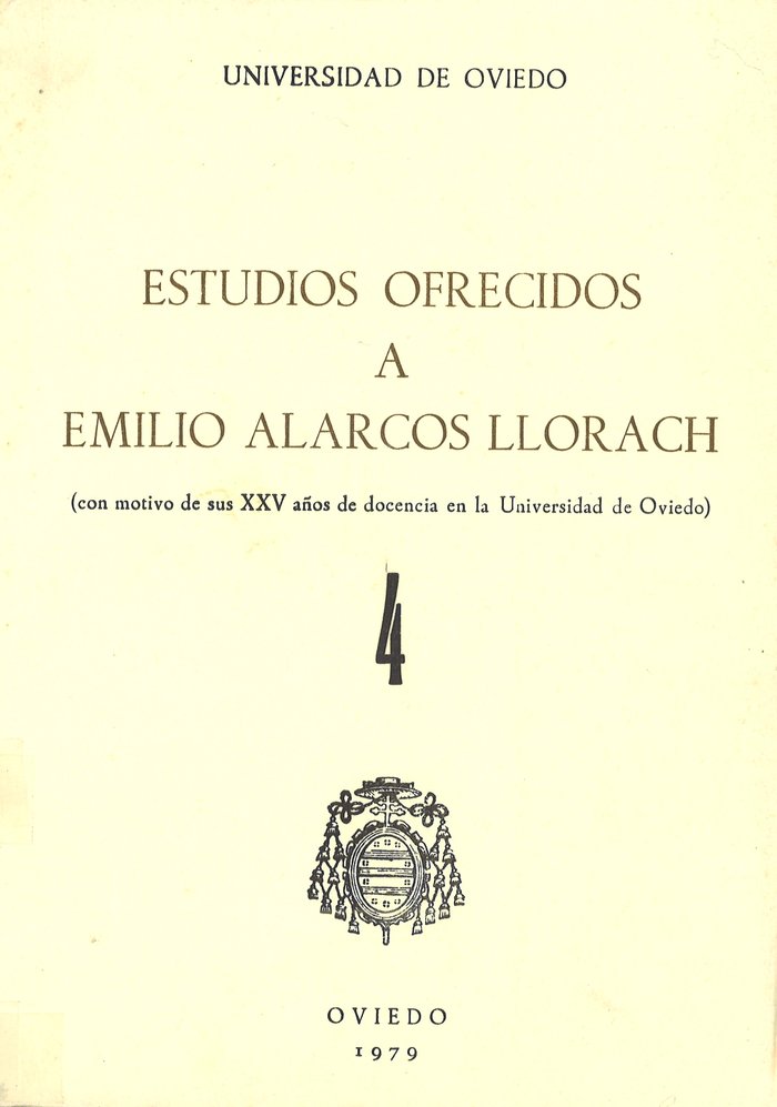 Estudios ofrecidos a Emilio Alarcos Llorach Tomo IV, de García Arias, José Luis | portada del libro