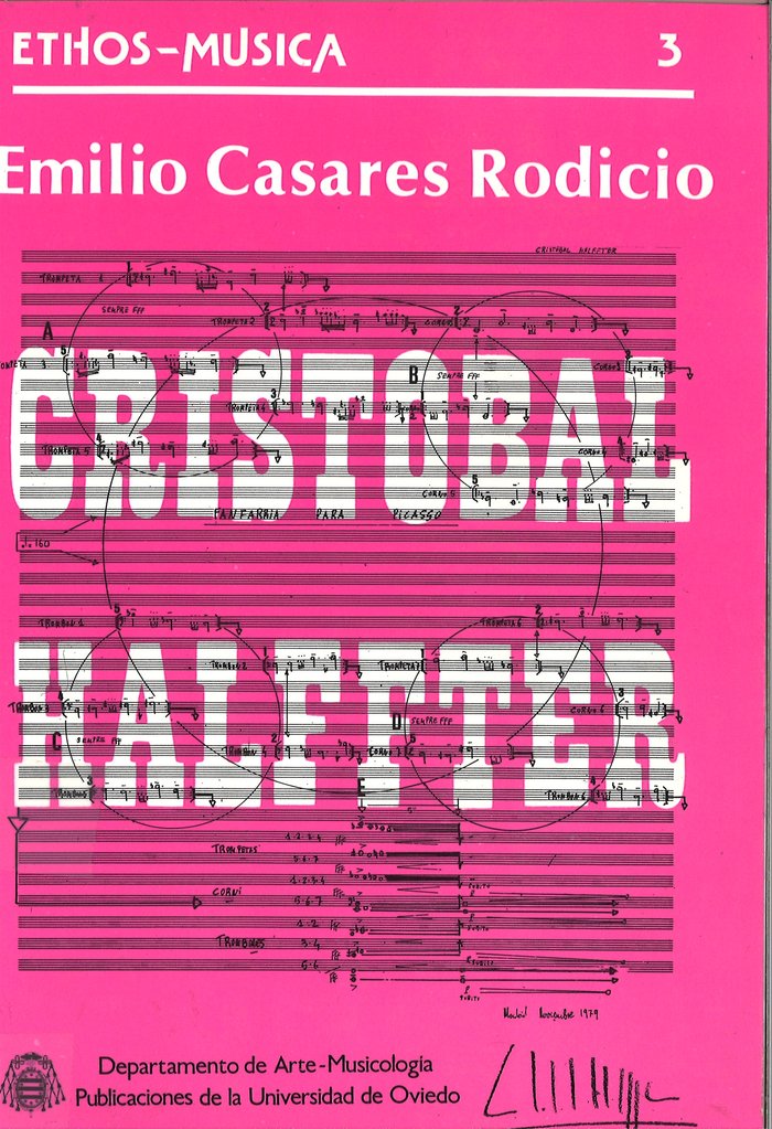 CristóBCl Halffter, de Casares Rodicio | portada del libro