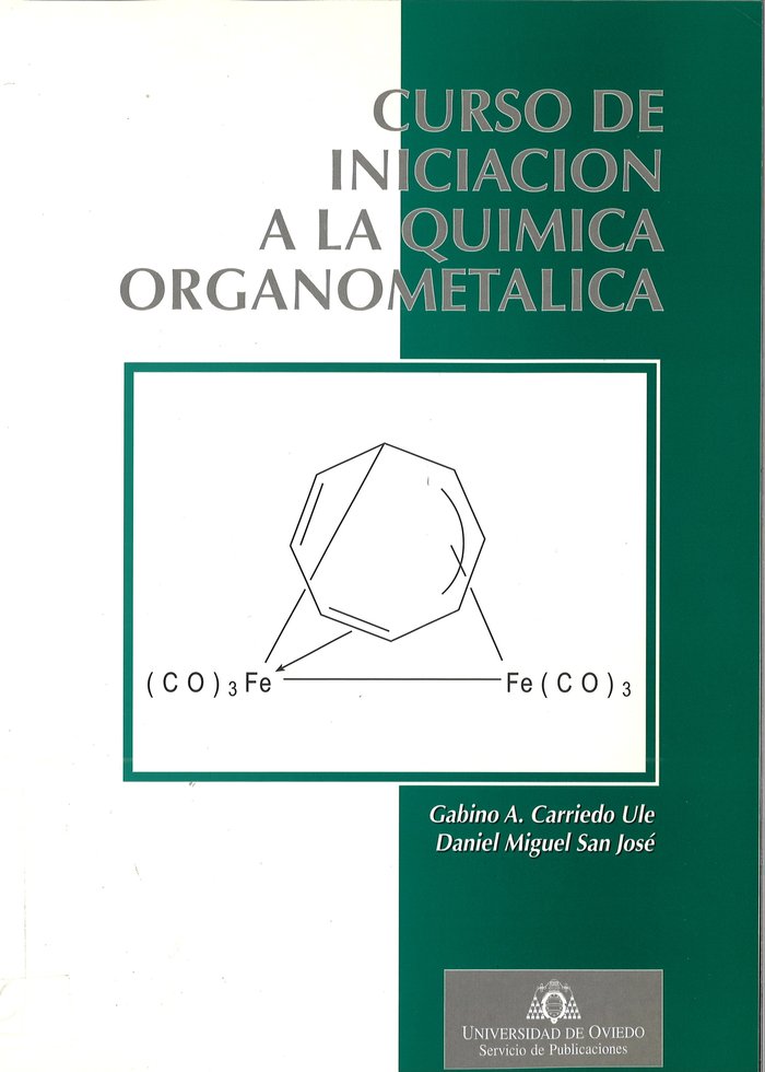 Curso de iniciación a la química organometálica, de Carriedo Ulé | portada del libro