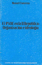El PSOE en la II República, de Contreras | portada del libro