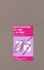 Émile Durkheim, de Lukes | portada del libro