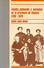 Familia, población y sociedad en la provincia de Cuenca 1700-1970, de Reher, David-Sven | portada del libro