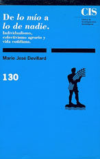 De lo mío a lo de nadie, de Devillard, Marie José | portada del libro
