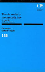 Teoría social y metateoría hoy, de García Selgas, Fernando J. | portada del libro